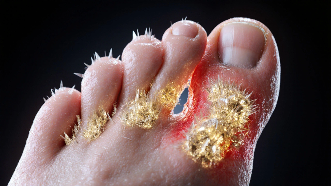 Goutte : comment l'acide urique endommage vos articulations - explications scientifiques