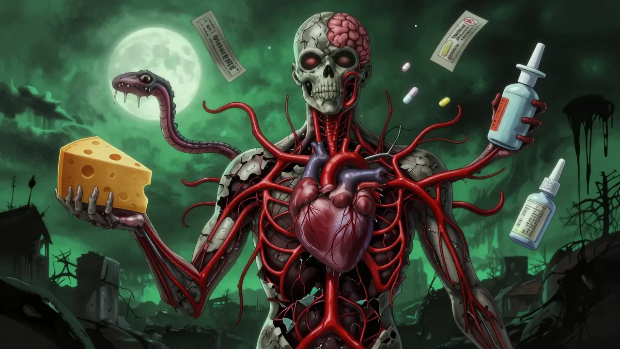 Crise hypertensive sévère causée par les interactions médicamenteuses